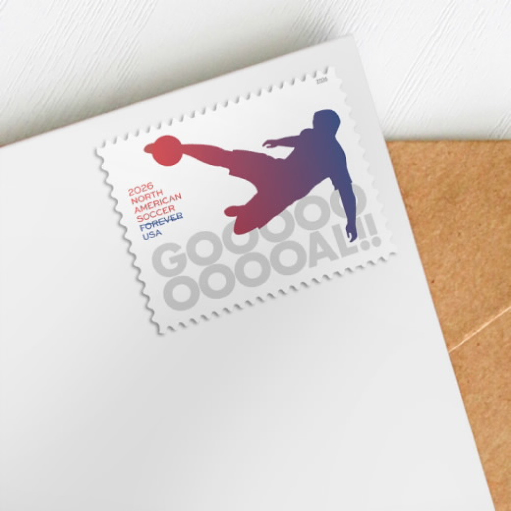 (2026) North American Soccer Forever Stamps, Sheet of 20