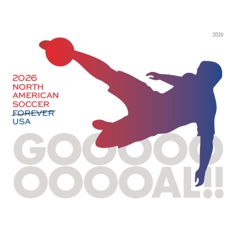 (2026) North American Soccer Forever Stamps, Sheet of 20